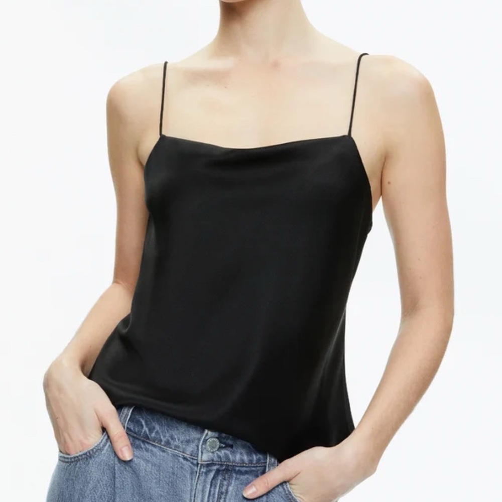 Alice + Olivia Black Slip Top